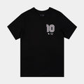 Exclusive Messi Heritage 10 Mens Short Sleeve Shirt (Black/Pink) — S — Front View