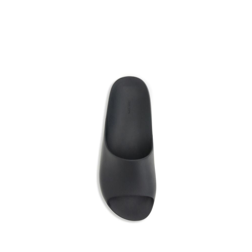 The Row Black Rubber Women's Slippers