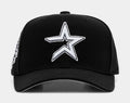 Exclusive Houston Astros Snapback Mens Hat (Black/White) — OS — Front View