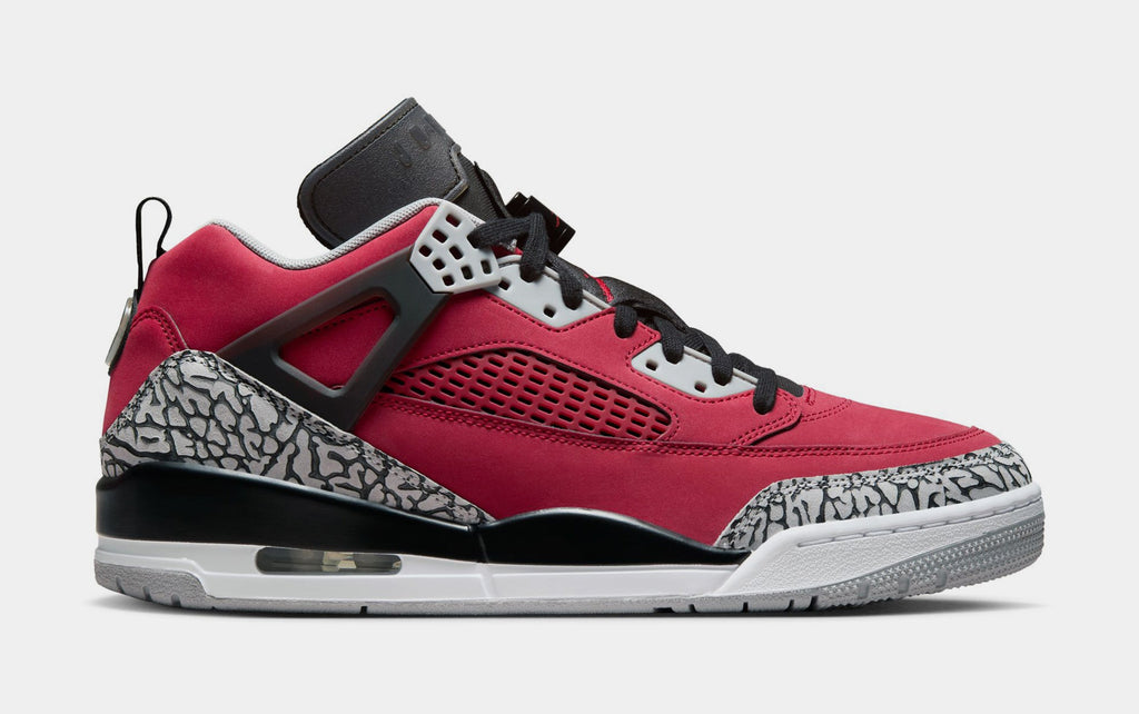 Exclusive Spizike Low Toro Mens Basketball Shoes (Gym Red/Wolf Grey/Cool Grey/Black) — 7 — Front View