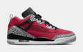 Exclusive Spizike Low Toro Mens Basketball Shoes (Gym Red/Wolf Grey/Cool Grey/Black) — 7 — Front View