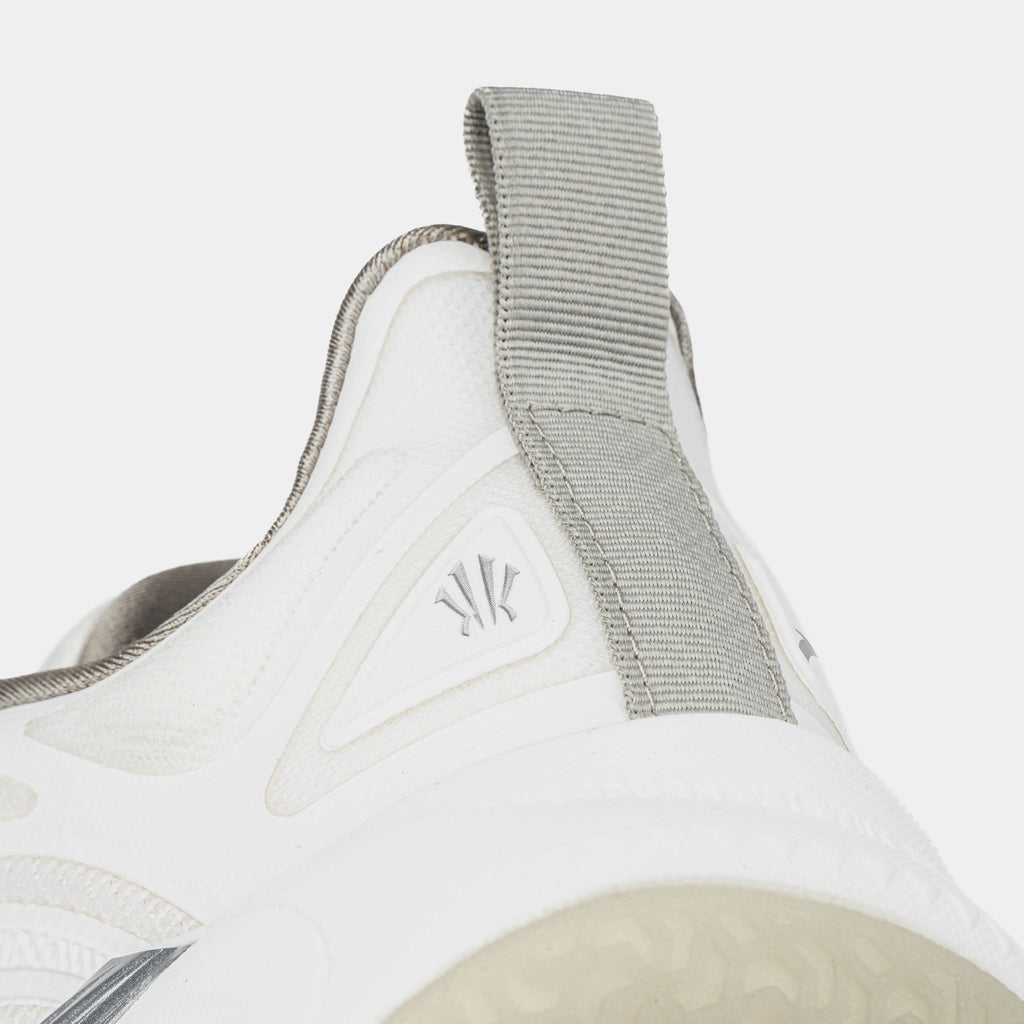 Exclusive Kai 1 Yang Mens Basketball Shoes (White/Grey) — 6.5 — Back View