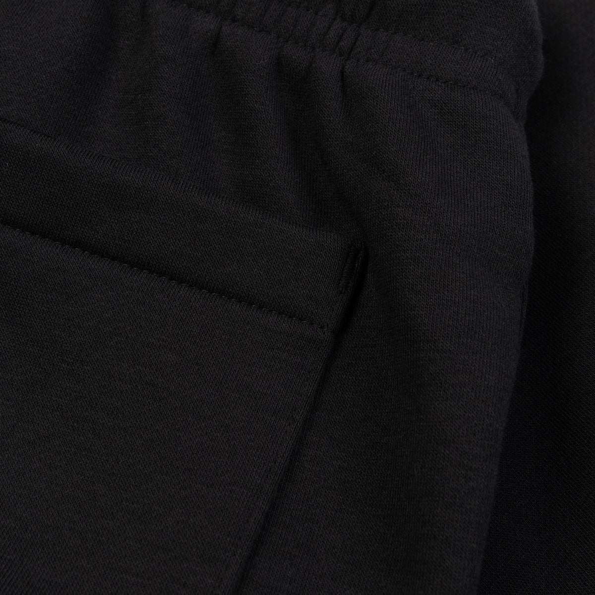 Exclusive Brooklyn Fleece Mens Shorts (Black) — S — Side View
