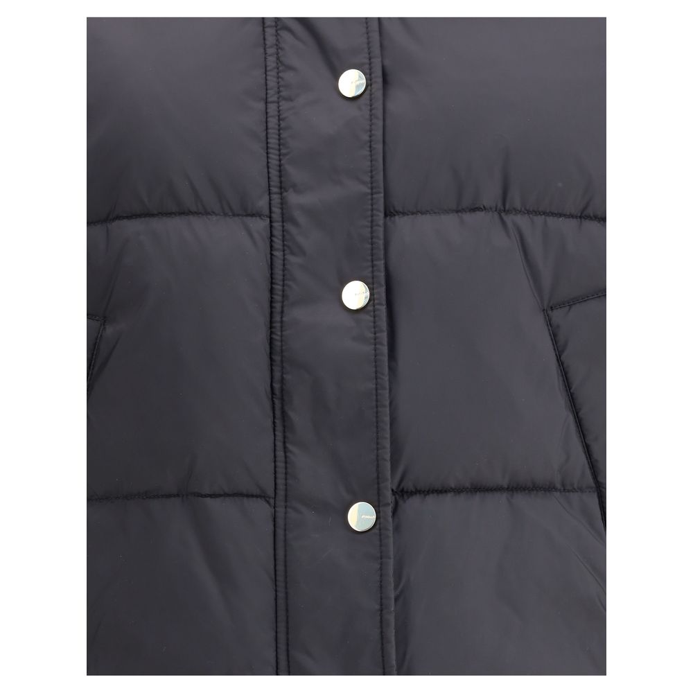 PINKO Black Polyester Women's Coat