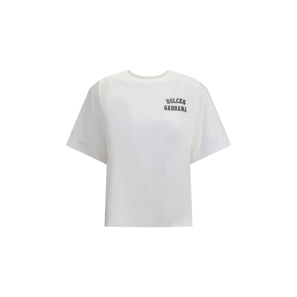 Dolce & Gabbana White Cotton Women's T-Shirt