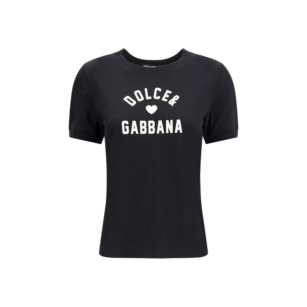 Dolce & Gabbana Black Cotton Women's T-Shirt