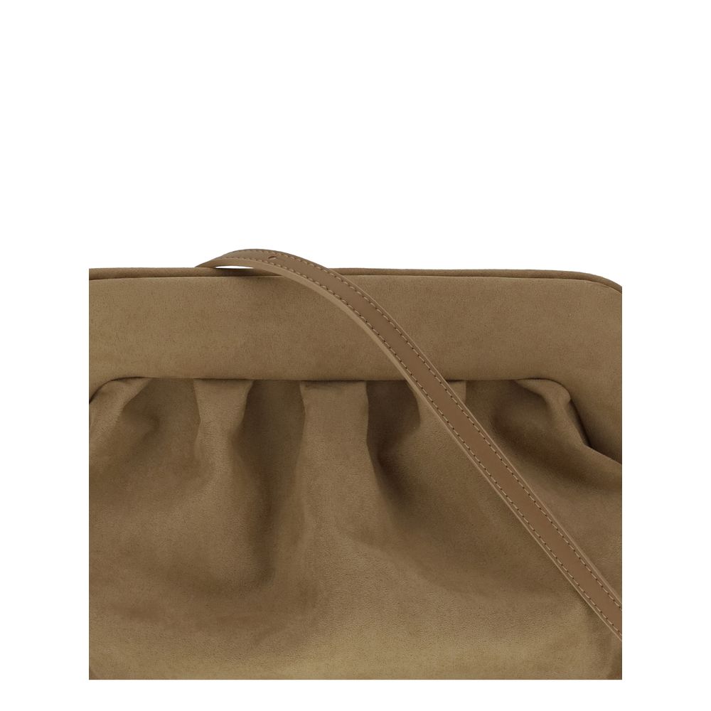THEMOIRè Beige Other Fibres Clutch Women's Bag