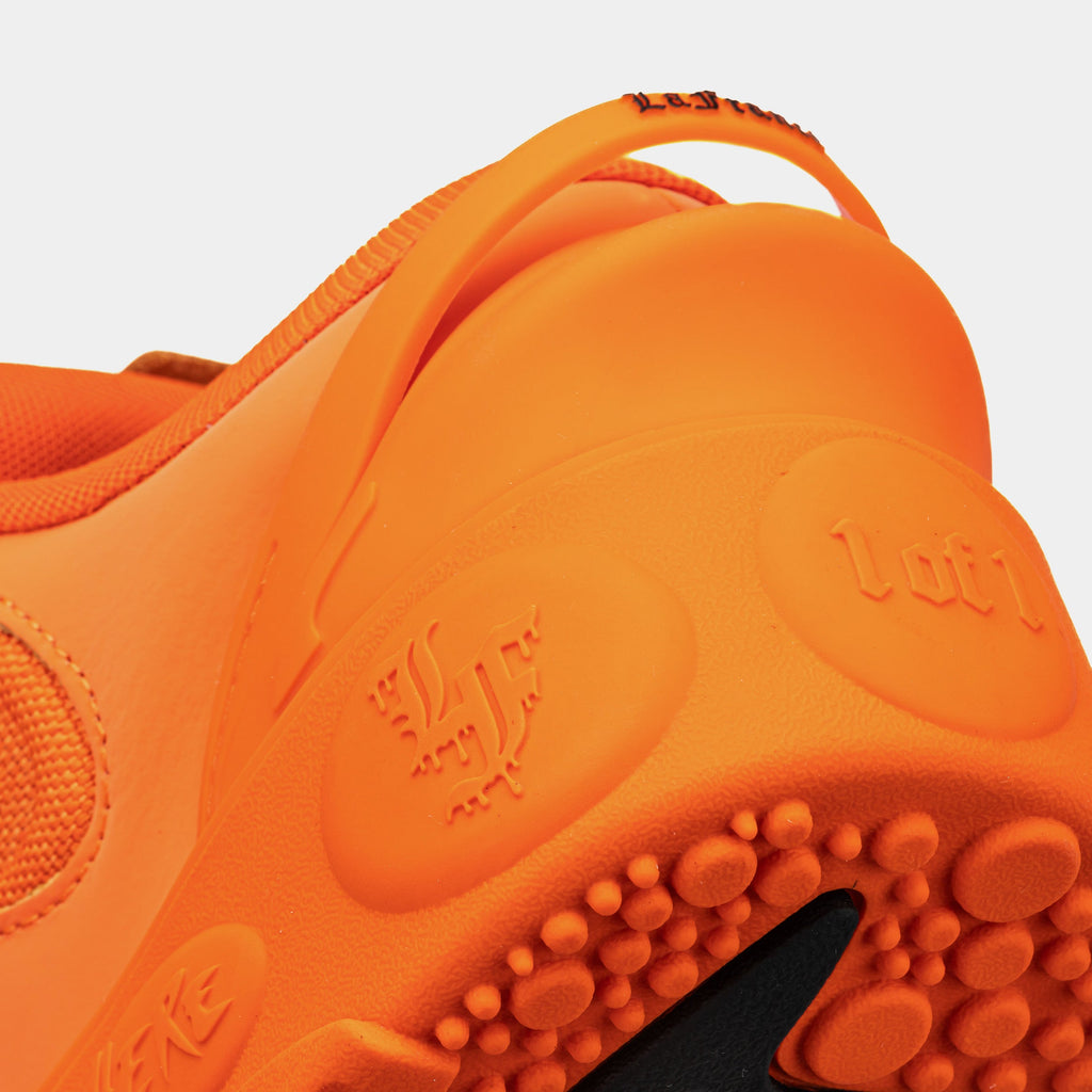 Exclusive LaFrance Gifted Mens Lifestyle Shoes (Orange) — 4 — Back View