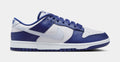 Exclusive Dunk Low Mens Lifestyle Shoes (Deep Royal Blue/White/Football Grey) — 4 — Front View