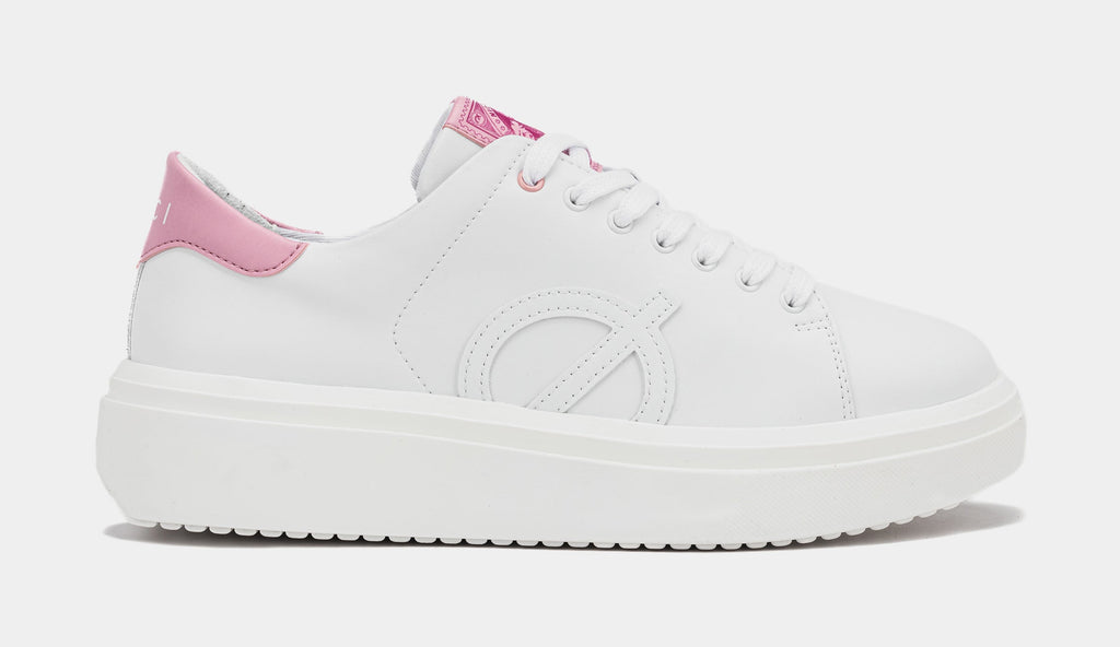 Exclusive Nicki Minaj x Apex The Pink Print Womens Lifestyle Shoes (White/Fuchsia) — 36 — Front View