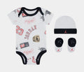 Exclusive Flight 3 Piece Infant Toddler Set (Pink/White) — 6M — Front View