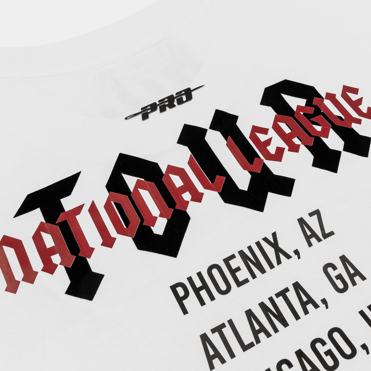 Exclusive Arizona Diamondbacks City Tour Drop Shoulder Mens Short Sleeve Shirt (White) — S — Side View