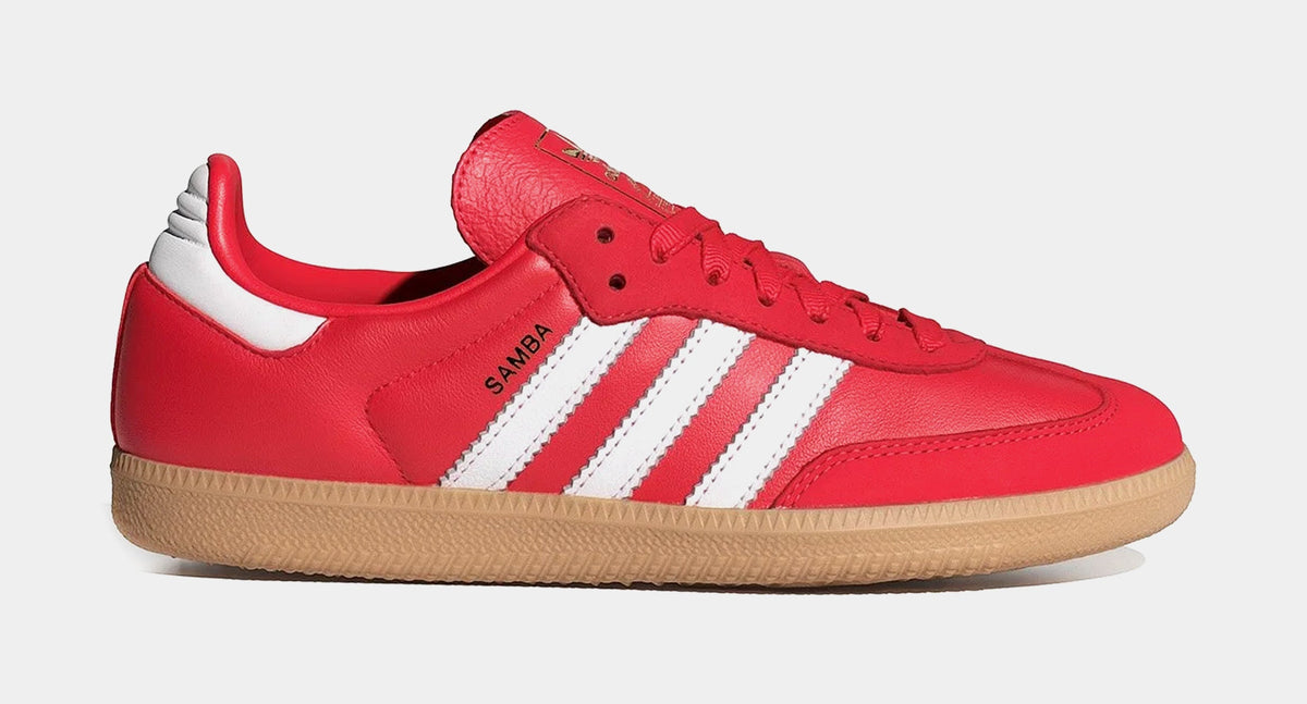Exclusive Samba OG Womens Lifestyle Shoes (Red) — 5 — Front View