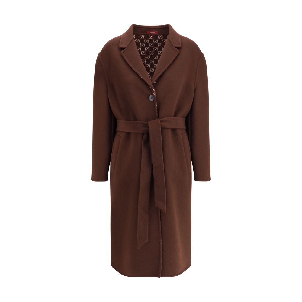 Gucci Brown Wool Women's Coat