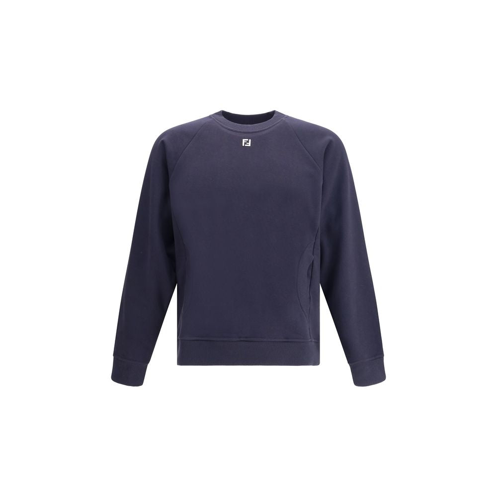 Fendi Blue Cotton Men's Sweatshirt