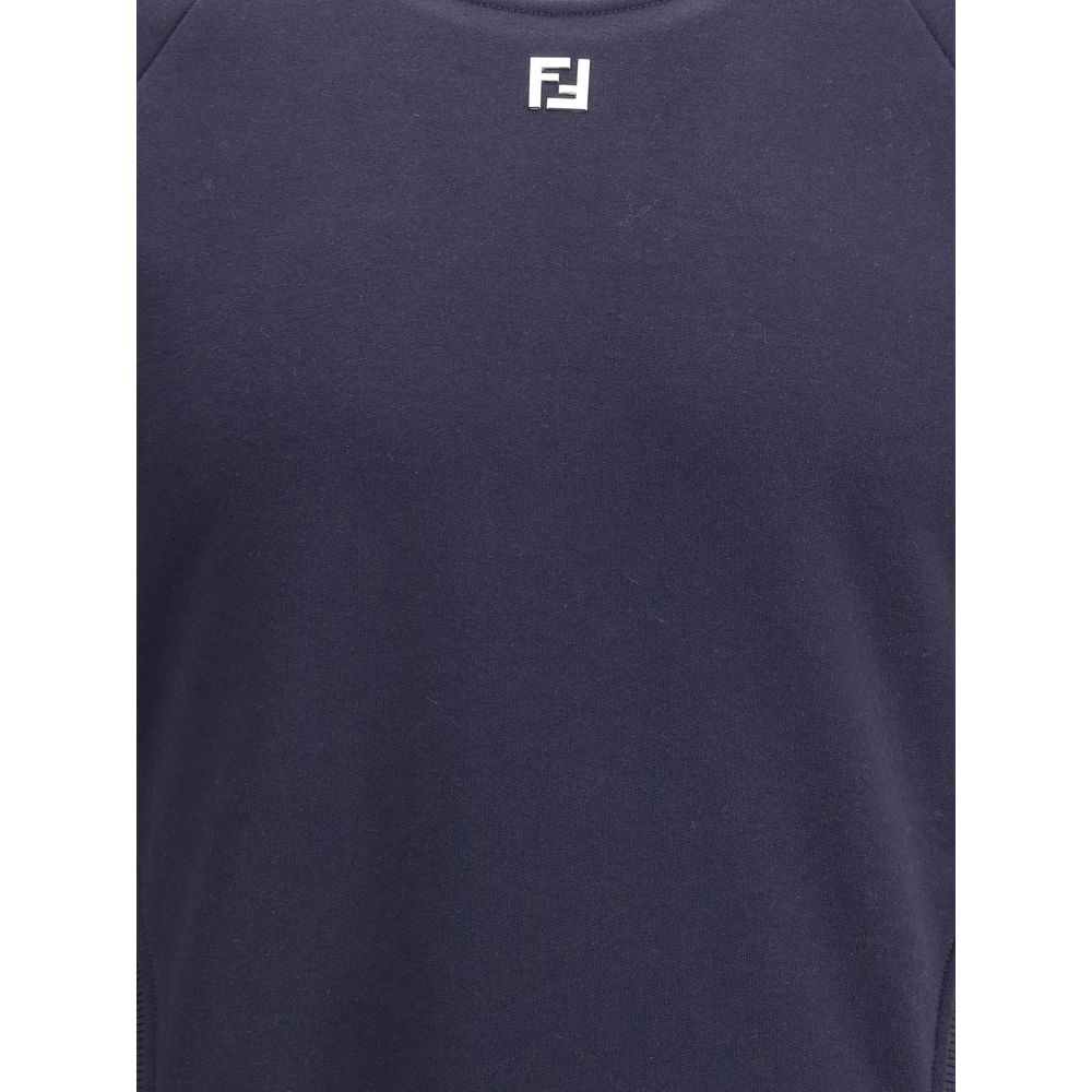 Fendi Blue Cotton Men's Sweatshirt