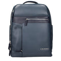 Piquadro Blue Leather Men's Backpack