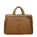 Piquadro Beige Leather Business And Laptop Men's Bag