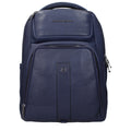Piquadro Blue Leather Men's Backpack