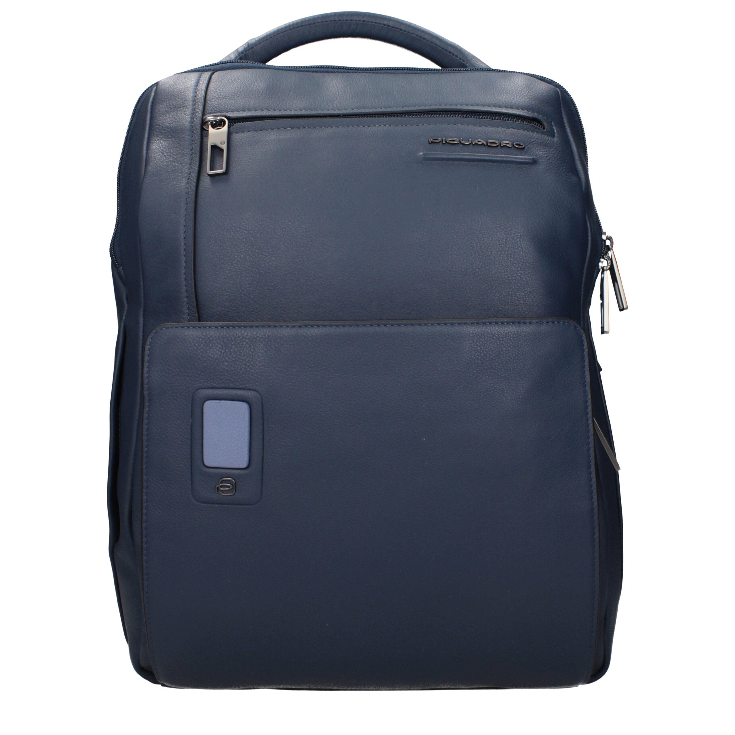 Piquadro Blue Leather Men's Backpack