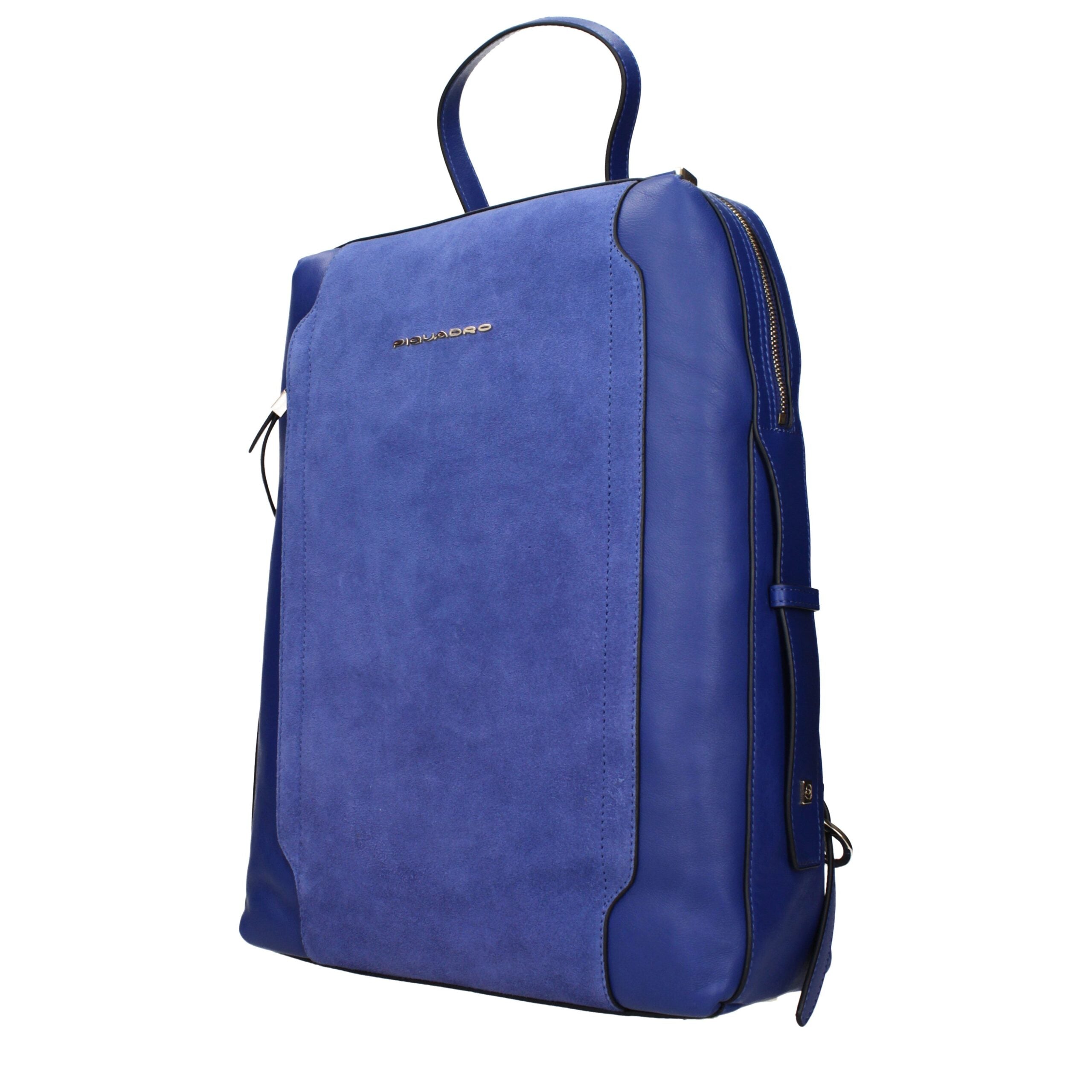 Piquadro Blue Leather Women's Backpack