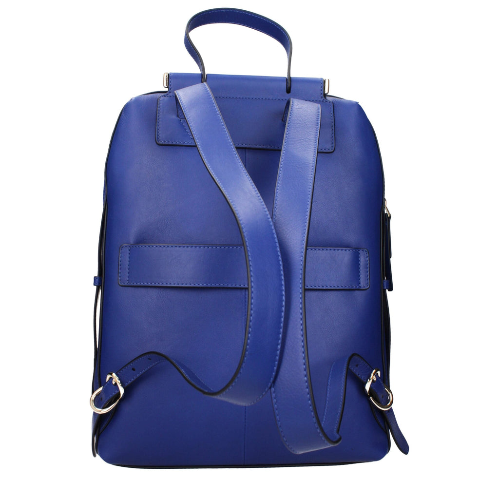 Piquadro Blue Leather Women's Backpack