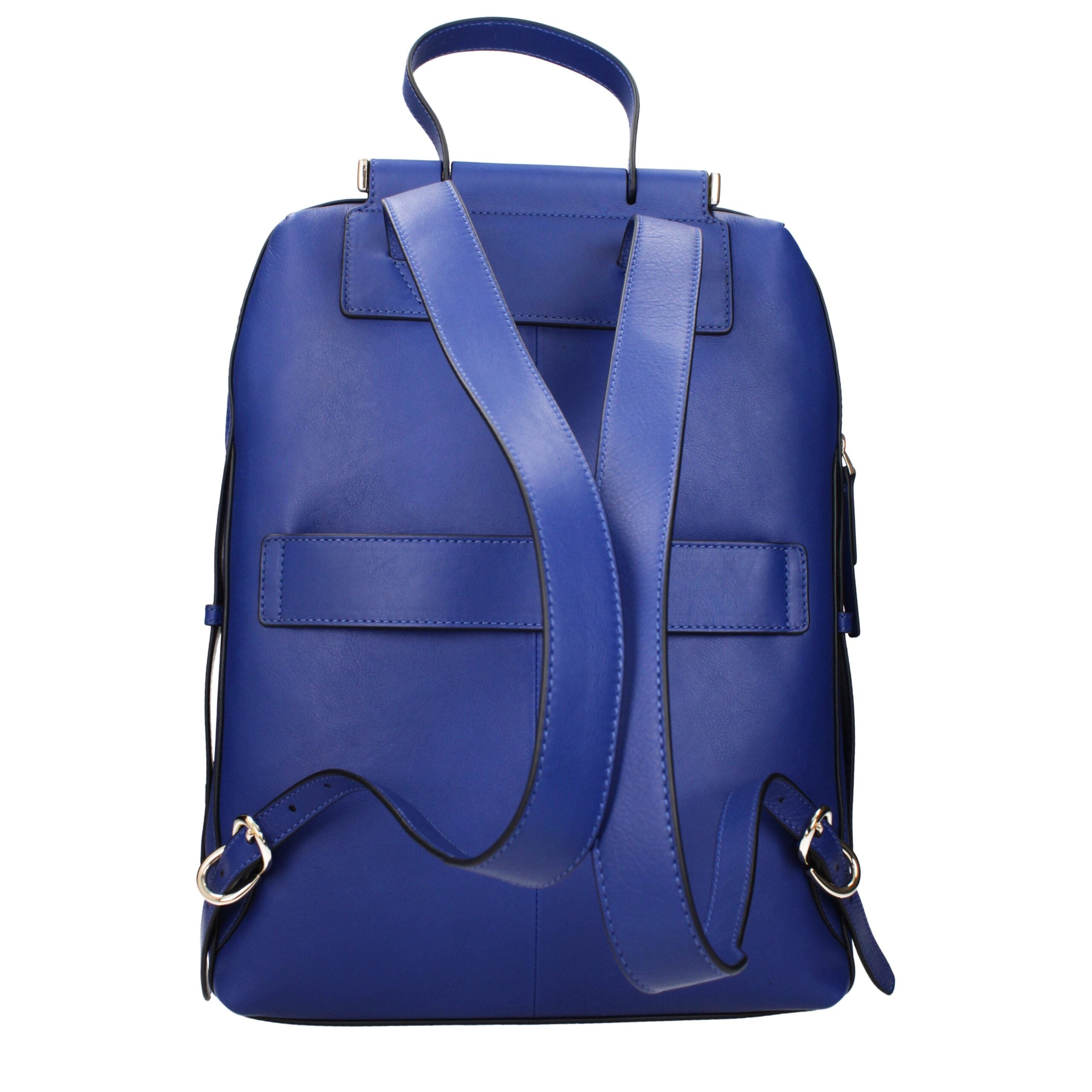 Piquadro Blue Leather Women's Backpack