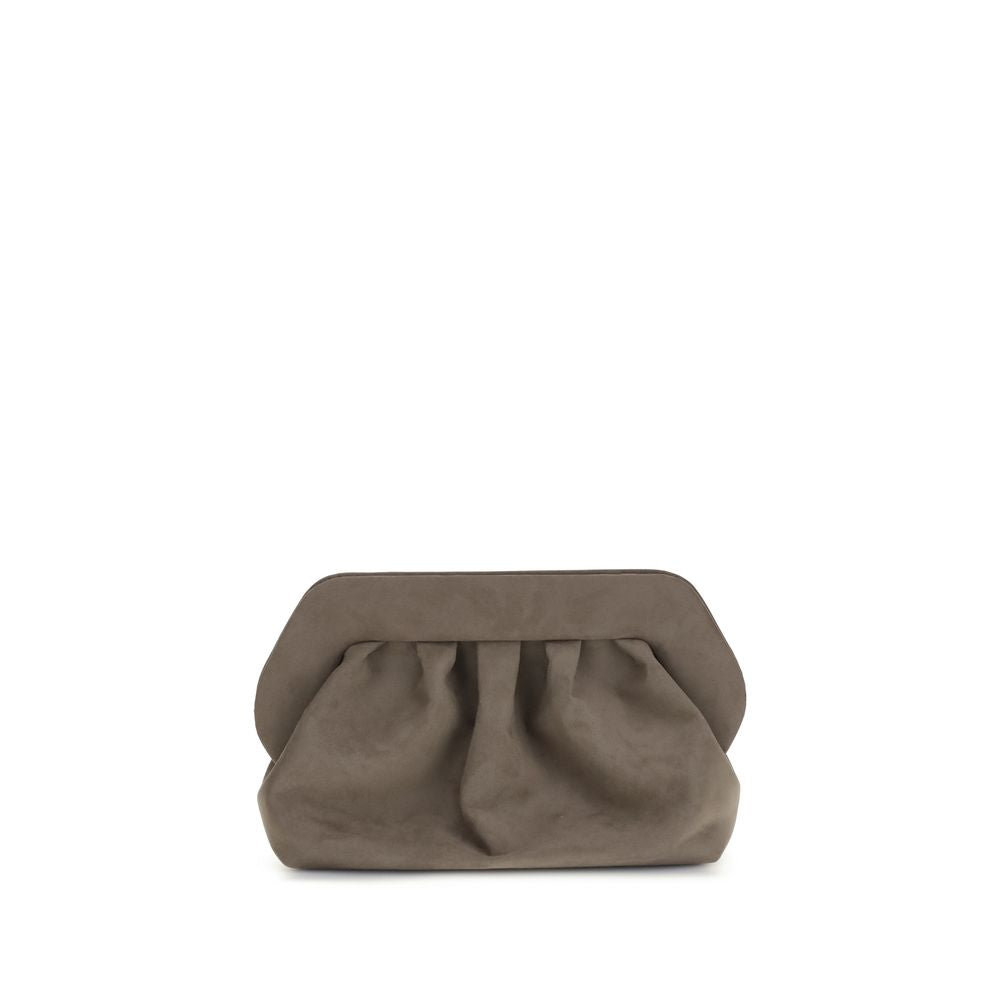 THEMOIRè Brown Other Fibres Clutch Women's Bag