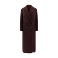 Brunello Cucinelli Bordeaux Cashmere Women's Coat