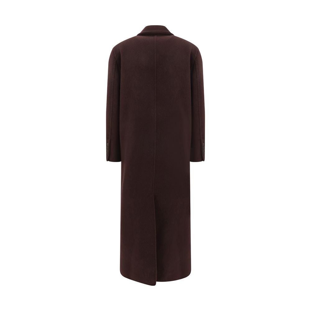 Brunello Cucinelli Bordeaux Cashmere Women's Coat