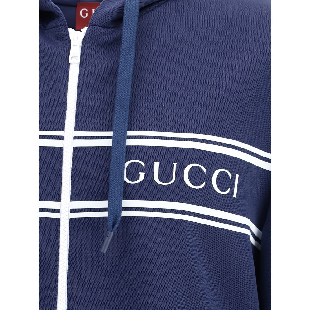 Gucci Blue Polyester Men's Sweatshirt