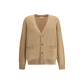 Laneus Beige Merino Wool Men's Cardigan