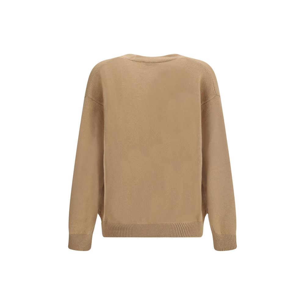 Laneus Beige Merino Wool Men's Cardigan