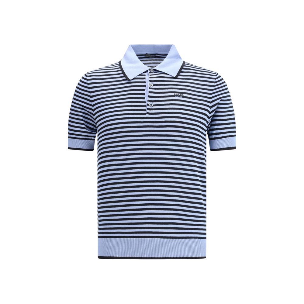 Prada Multicolor Cotton Polo Men's Shirt