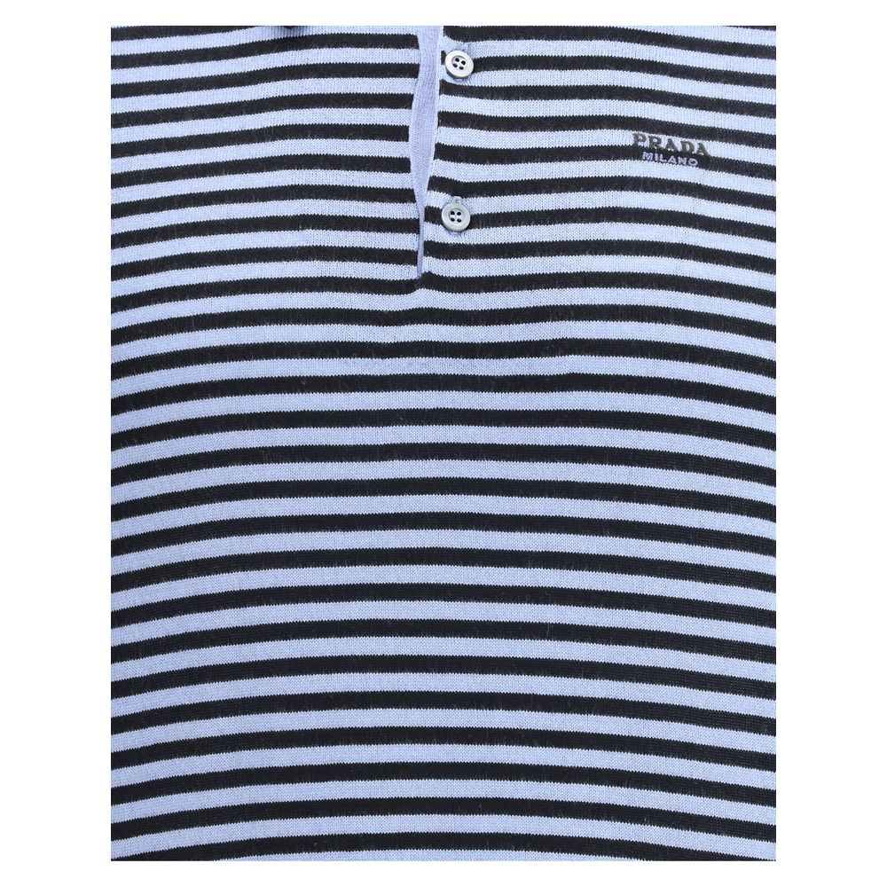 Prada Multicolor Cotton Polo Men's Shirt