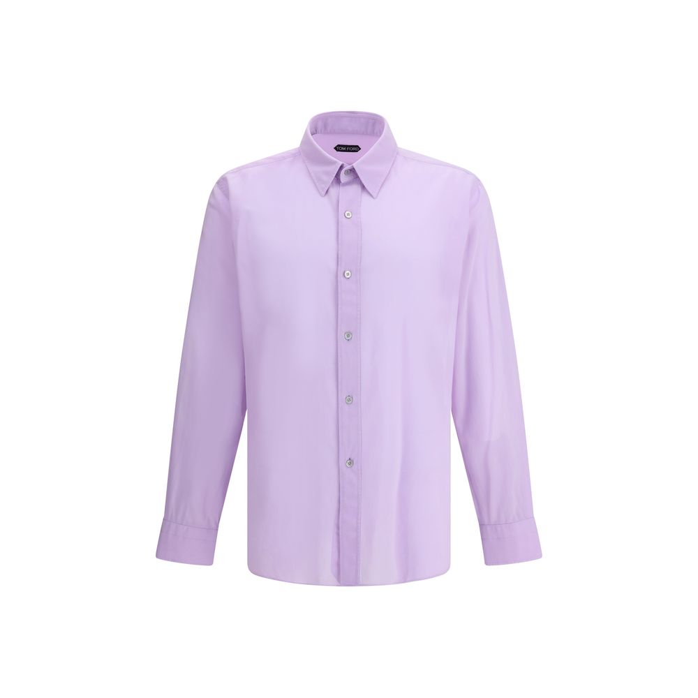 Tom Ford Purple Cotton Dress Men's Shirt