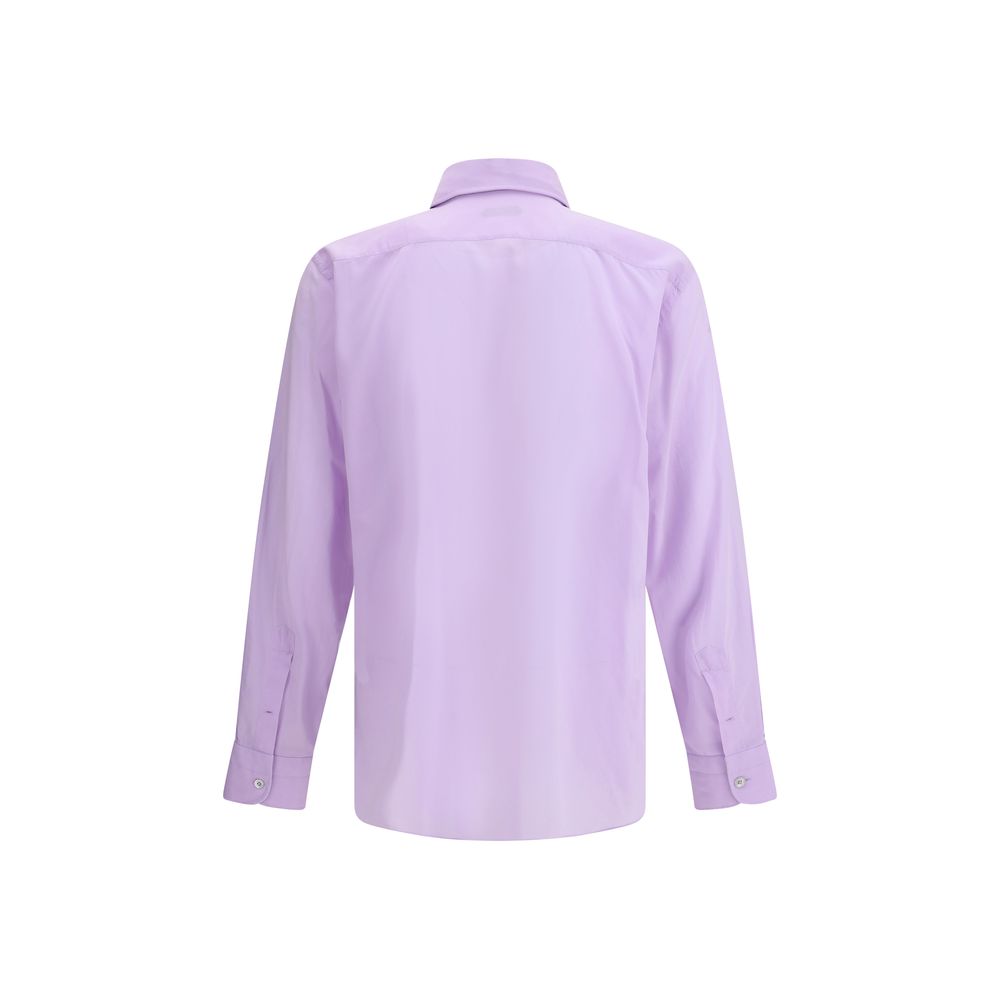 Tom Ford Purple Cotton Dress Men's Shirt