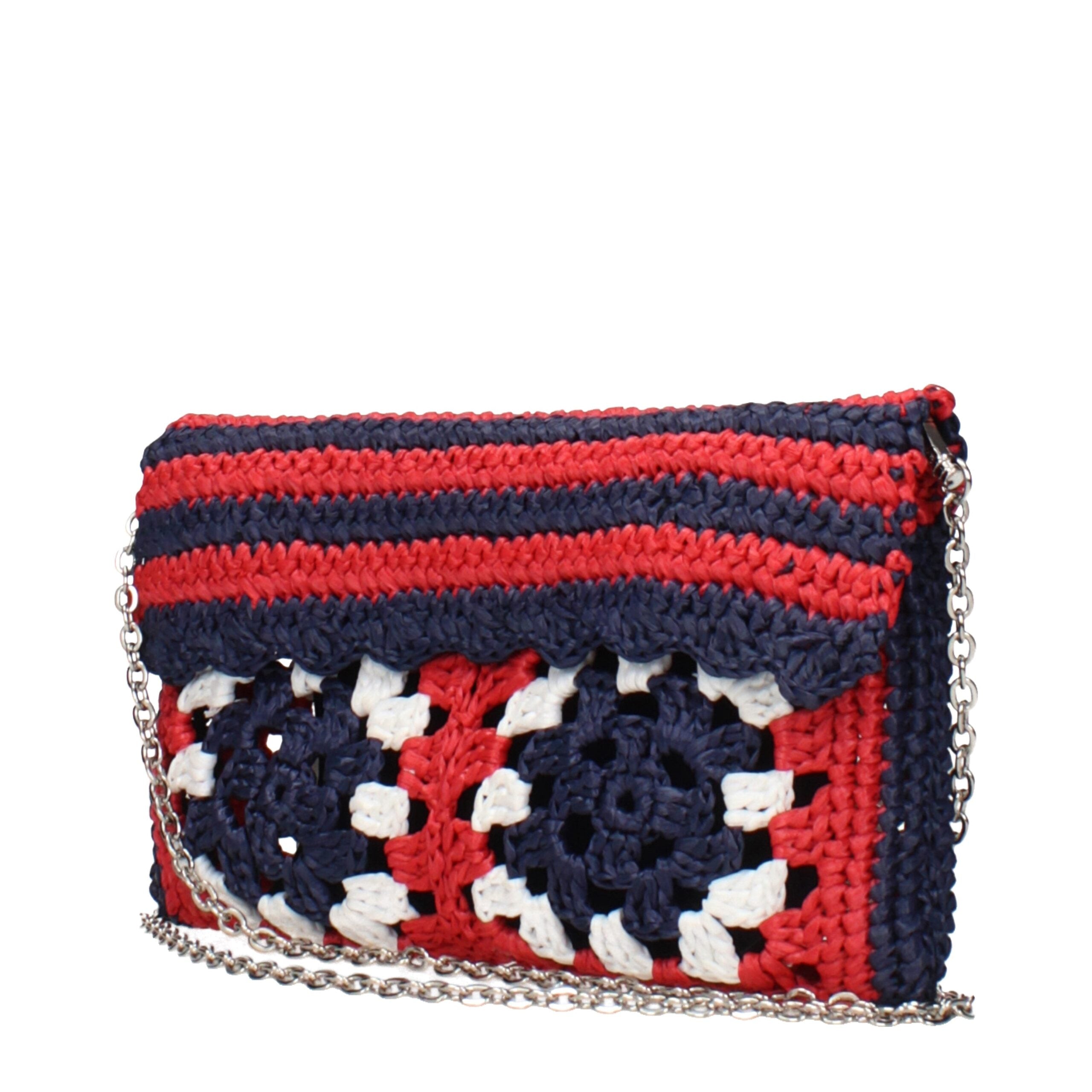 Miu Miu Multicolor Raffia Clutch Women's Bag