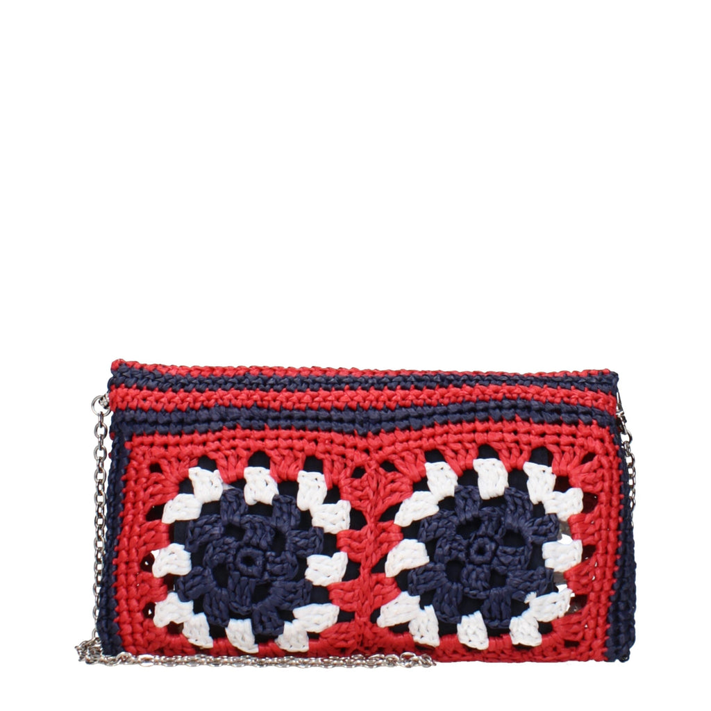 Miu Miu Multicolor Raffia Clutch Women's Bag
