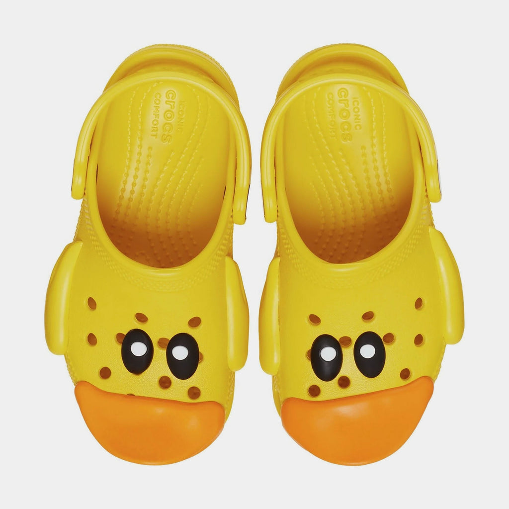 Exclusive Classic Clog I am Ducky Infant Toddler Sandals (Yellow) — 4C — Side View