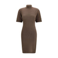 Jacquemus Brown Merino Wool Casual Women's Dress