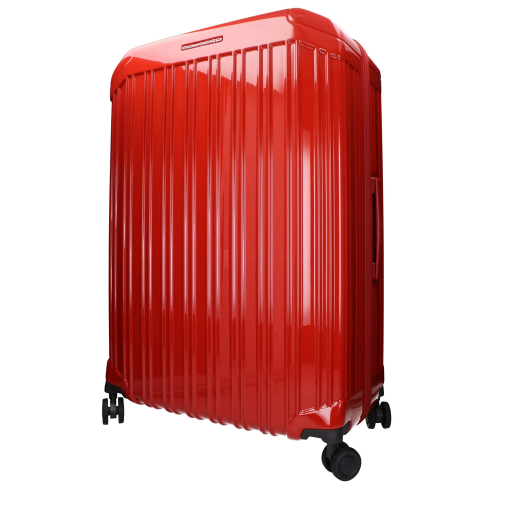 Piquadro Red Polycarbonate Luggage And Men's Travel