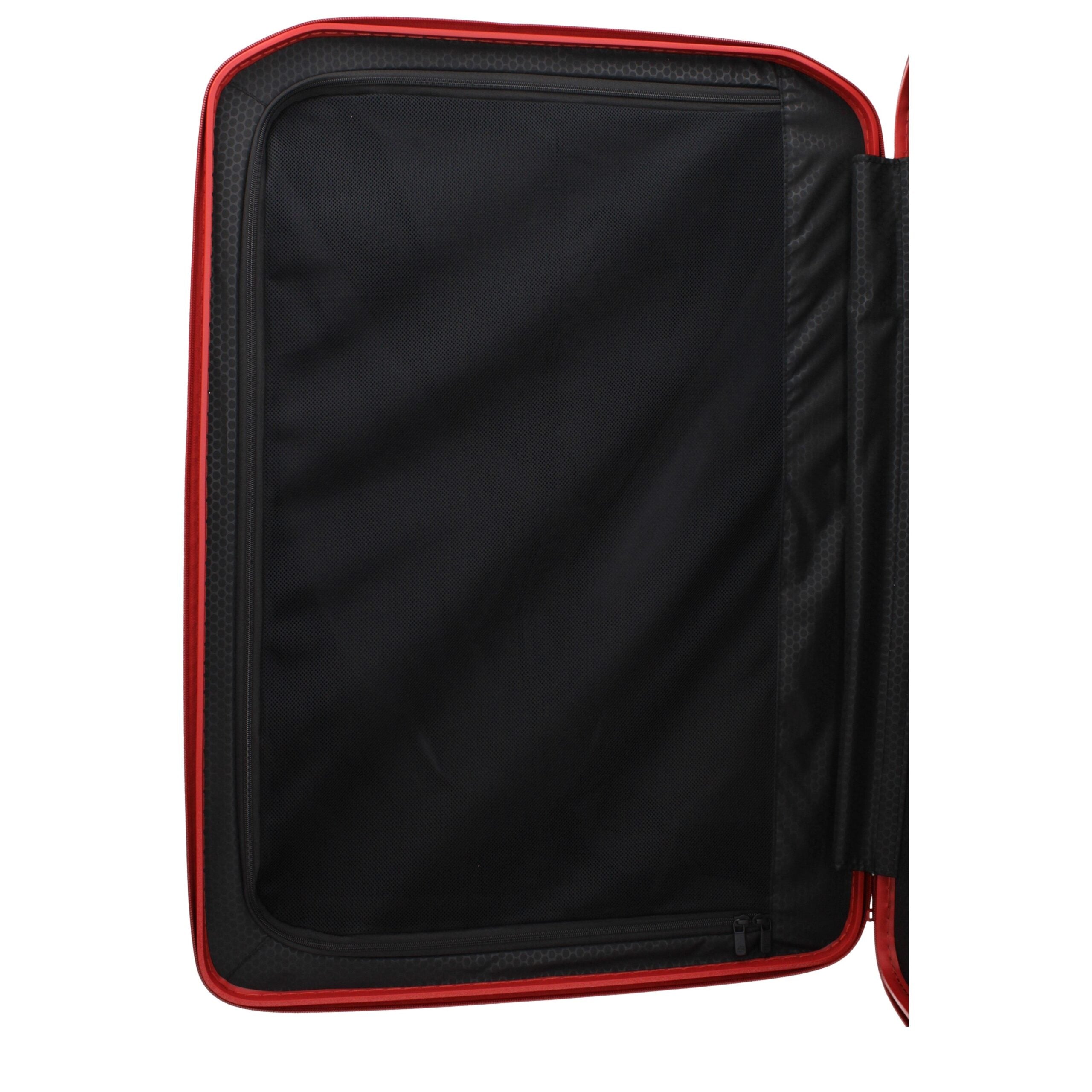 Piquadro Red Polycarbonate Luggage And Men's Travel