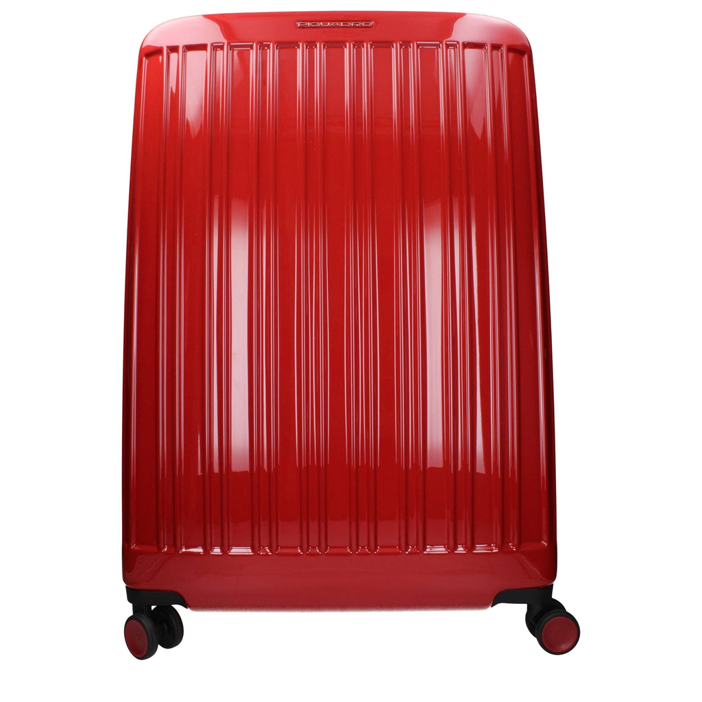 Piquadro Red Polycarbonate Luggage And Men's Travel