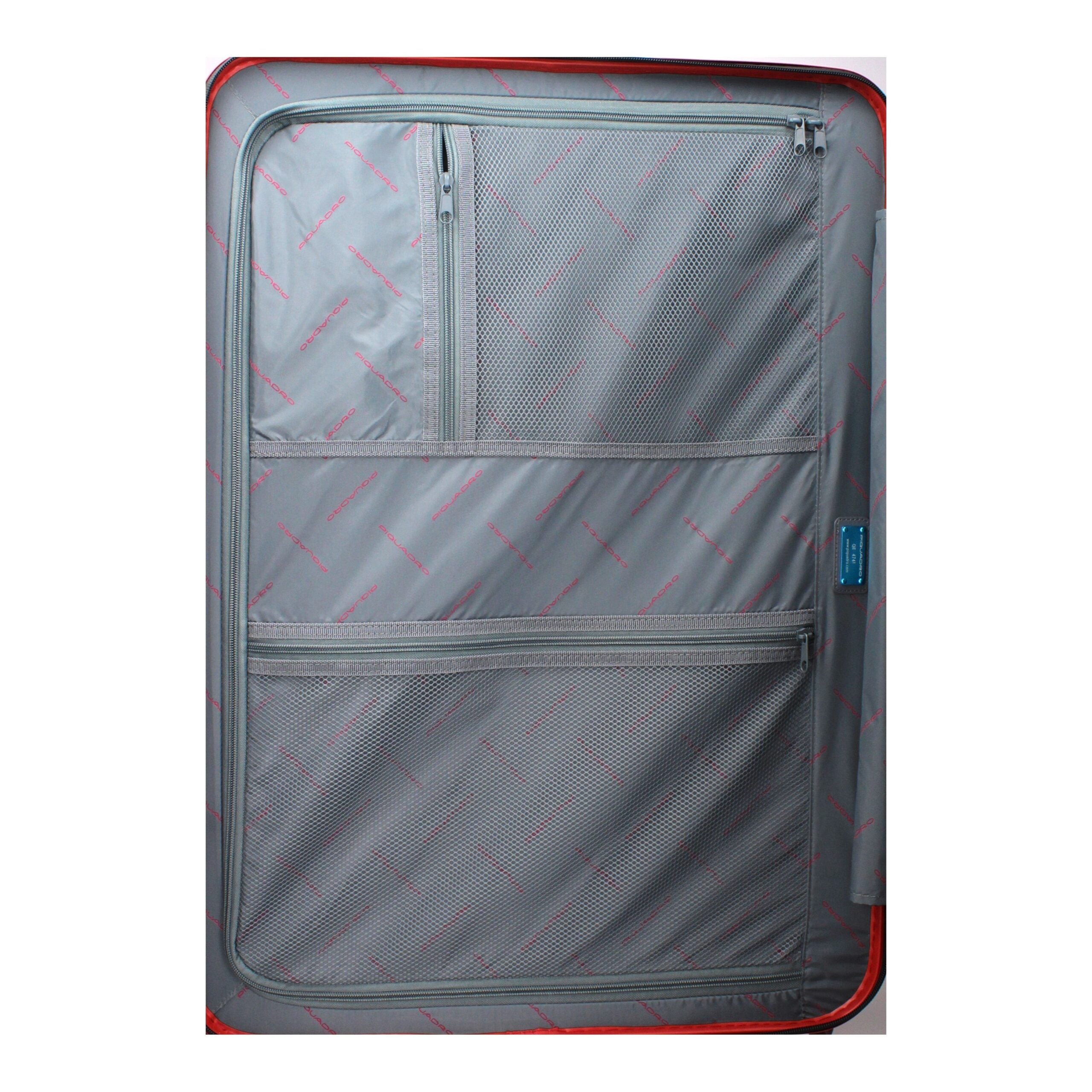 Piquadro Red Polycarbonate Luggage And Men's Travel