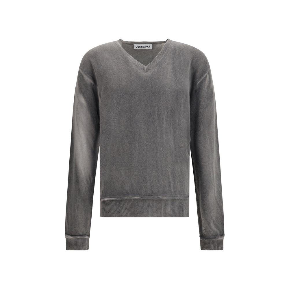 Our Legacy Gray Linen Men's Sweatshirt