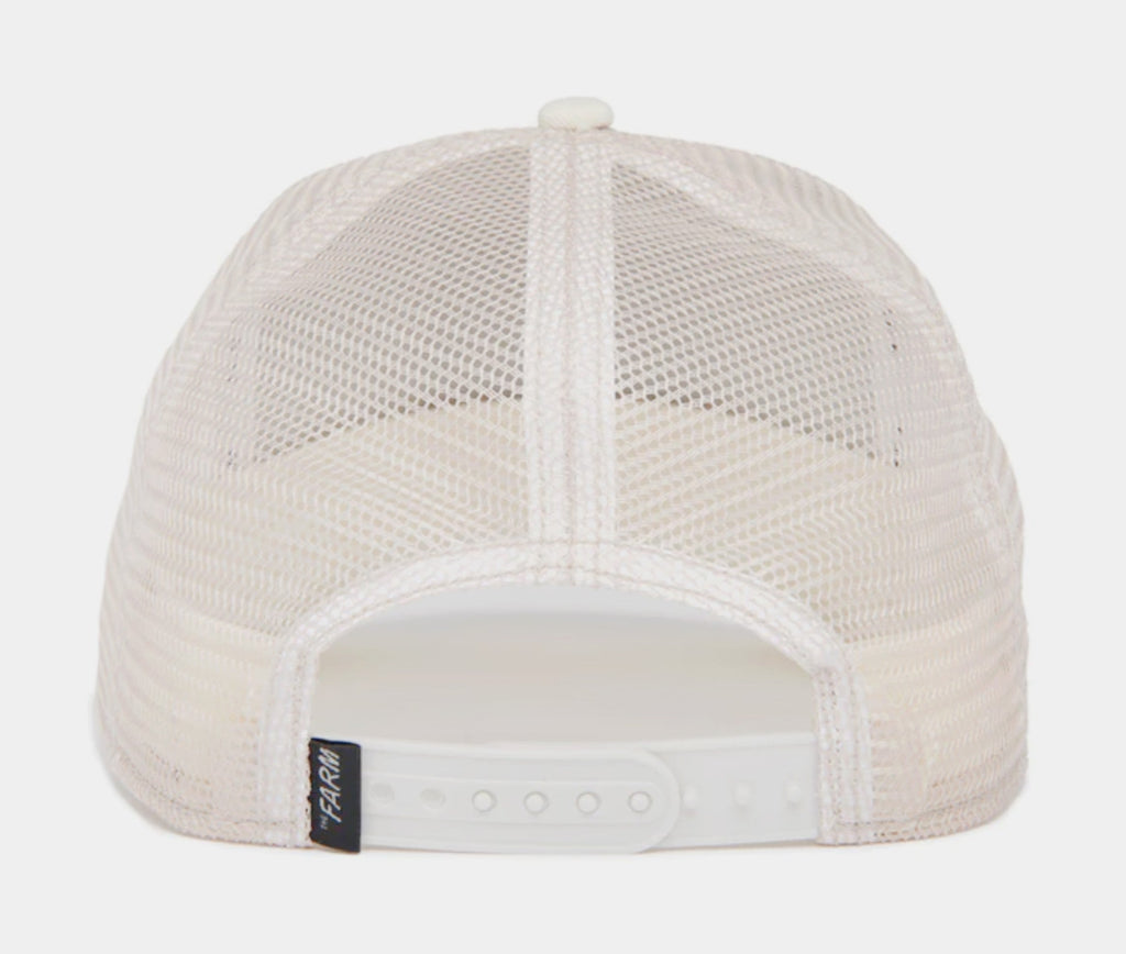 Exclusive The Cock 14x14 Trucker Mens Hat (White) — OS — Side View