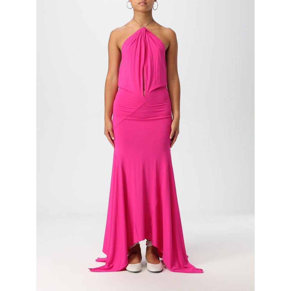 The Attico Fuchsia Jersey Cocktail Women's Dress