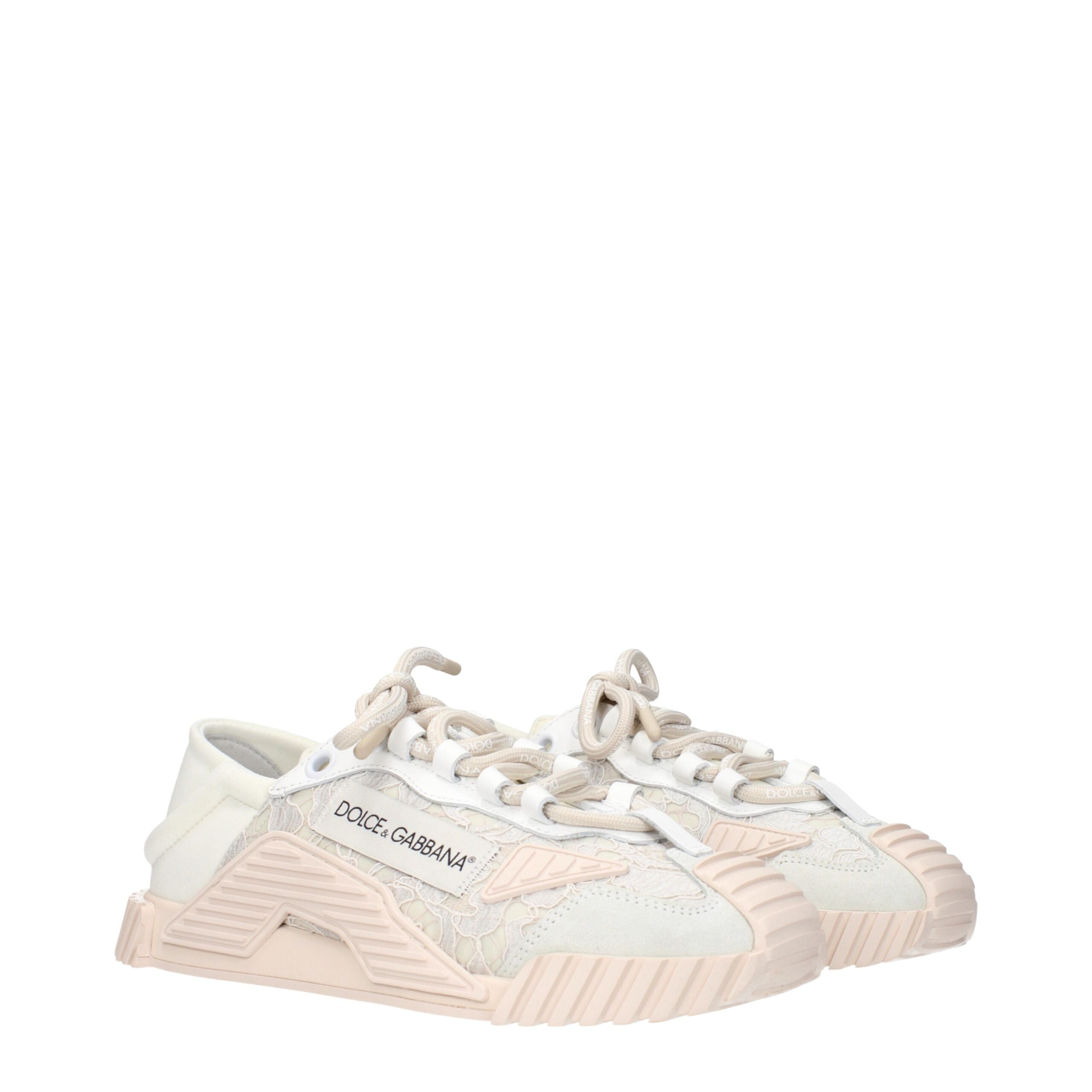 Dolce & Gabbana Gray Fabric Women's Sneakers