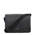 Pineider Black Leather Crossbody Men's Bag